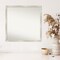 Amanti Art Non-Beveled Wall Mirror, Crackled Metallic Narrow Frame